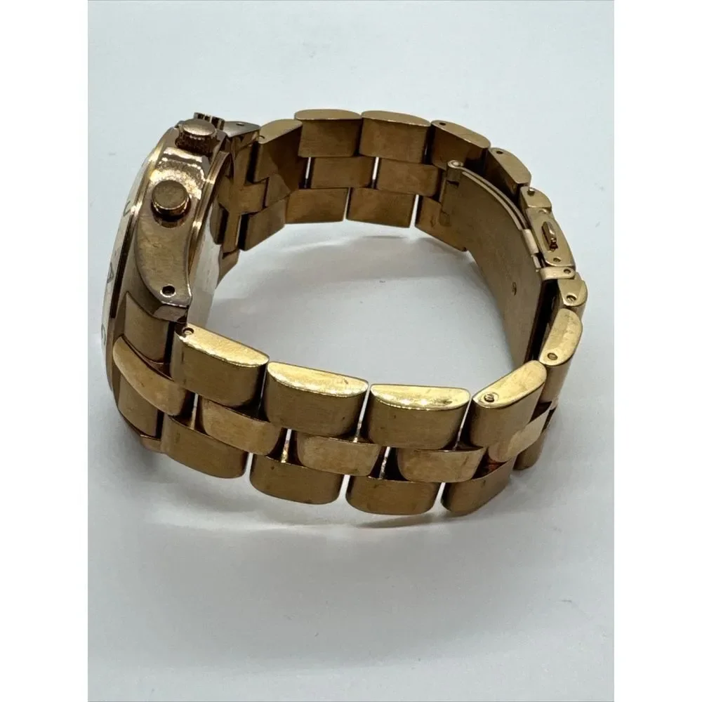 Marc Jacobs Blade MBM3102 Women's Stainless Steel Analog Gold Dial Watch JNA724